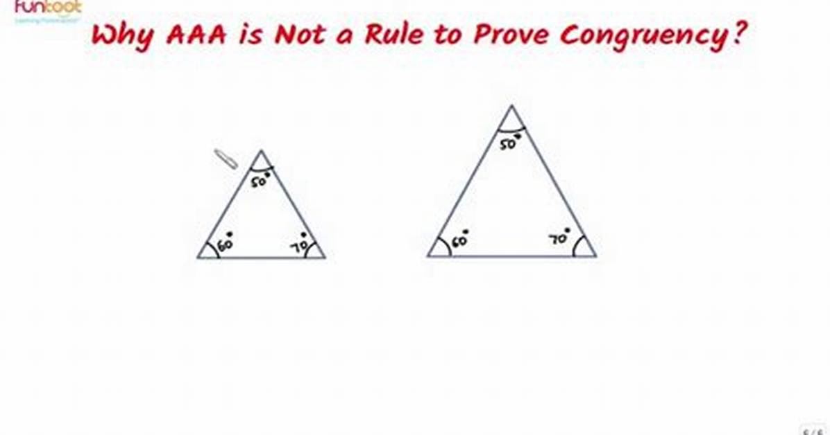 Can Aaa Congruent Two Triangles?