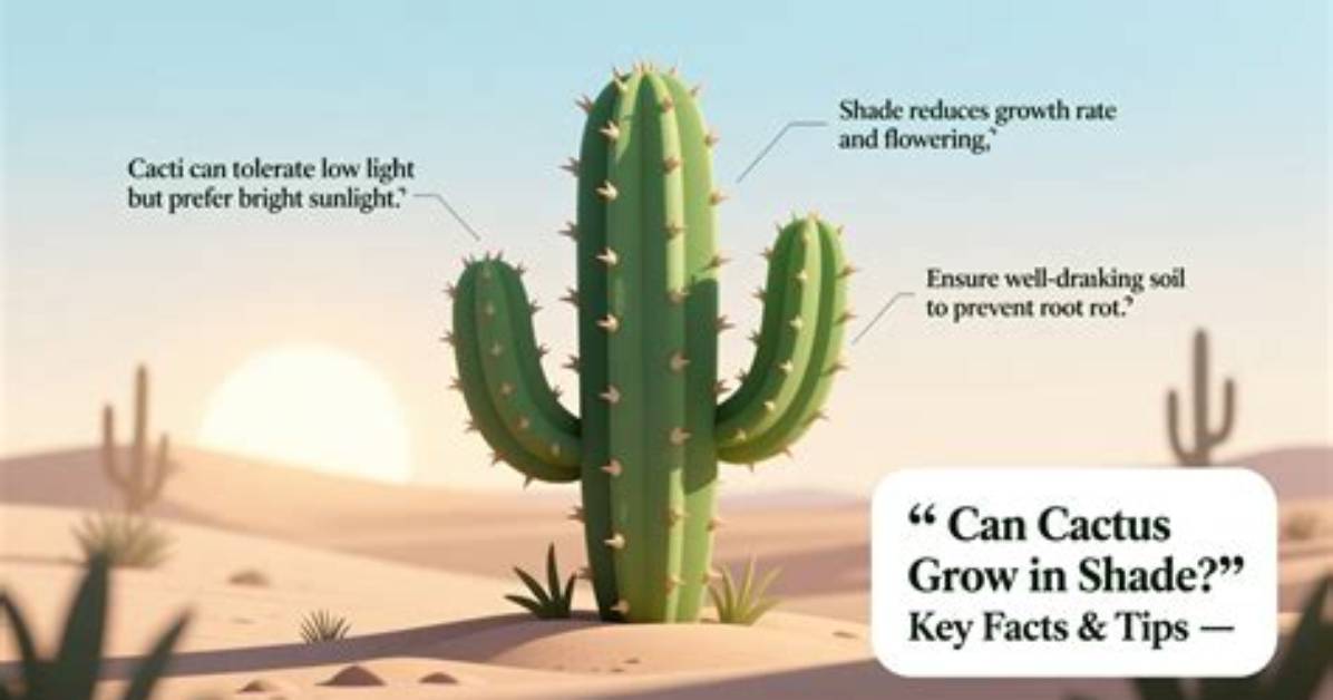 Can Cactus Survive in Shade?