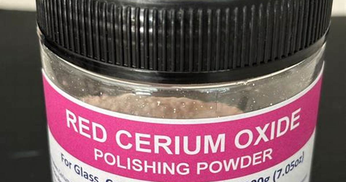 Can Cerium Oxide Be Used on Plastic?