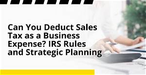 Can Companies Deduct Sales Tax?