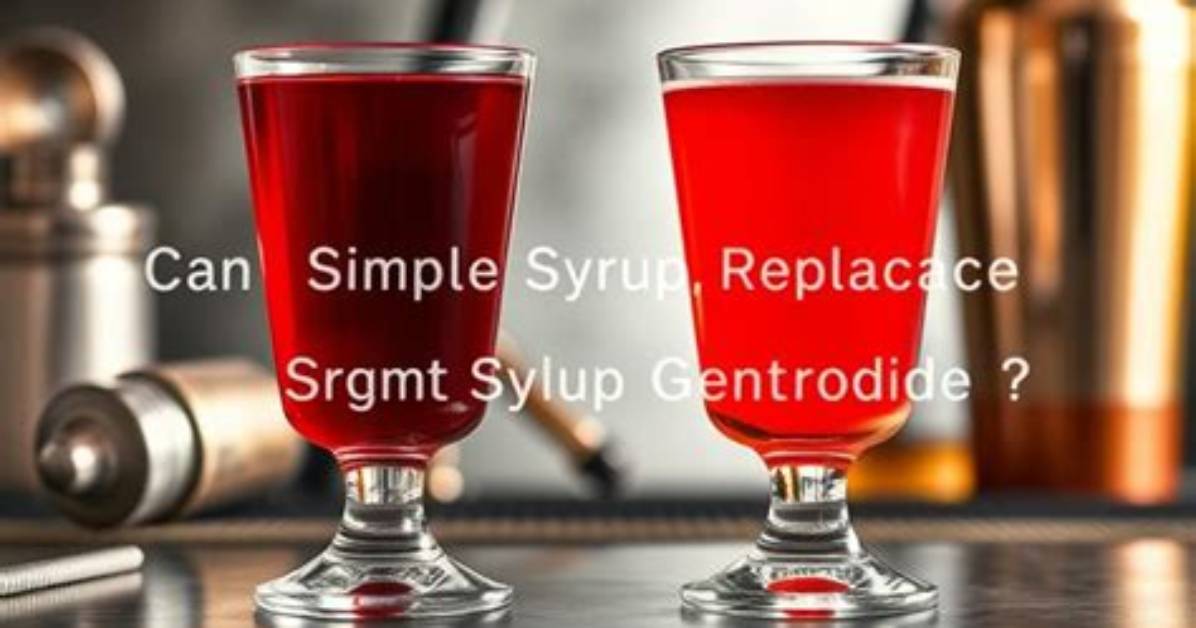 Can Grenadine Replace Simple Syrup?
