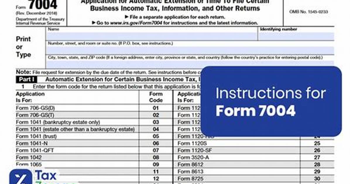 Can I eFile Form 7004 Extension?