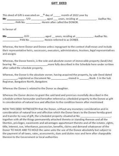 Can I Gift Property to My Daughter?