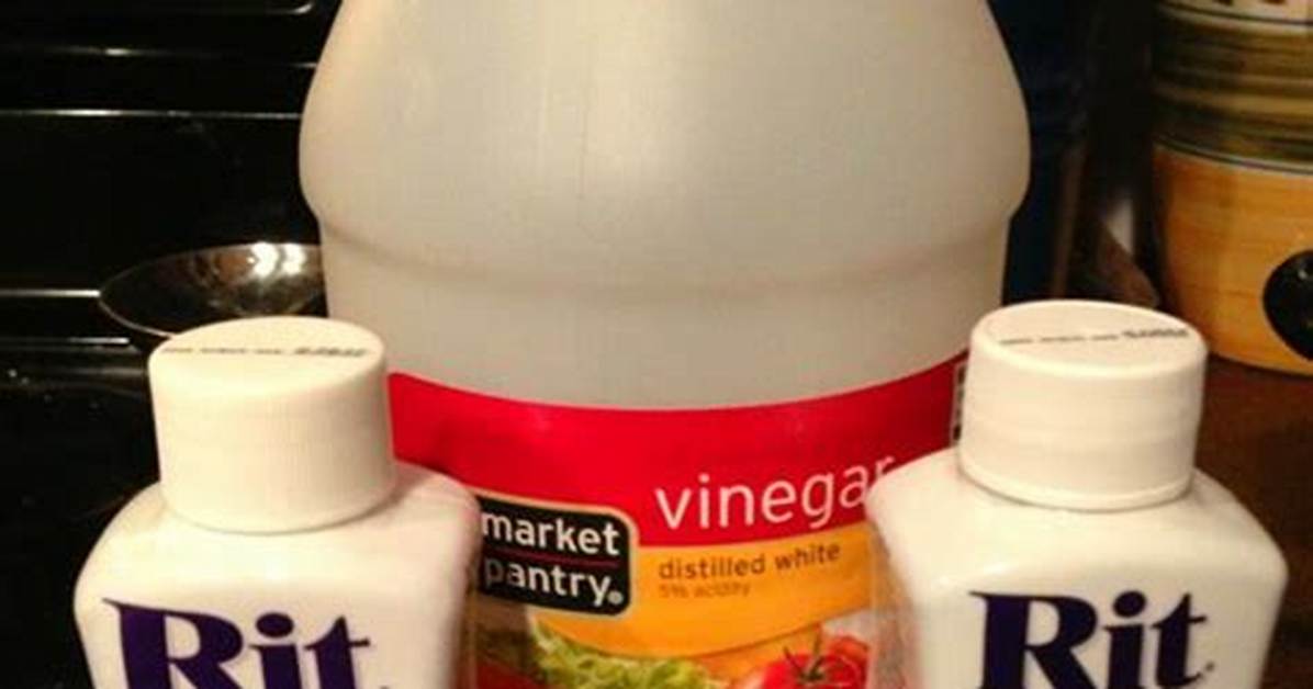 Can I Use Vinegar to Set Rit Dye?