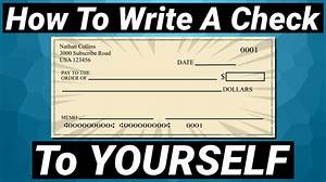 Can I Write a Check from Myself to Myself?