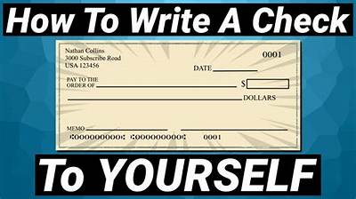 Can I Write a Check from Myself to Myself?