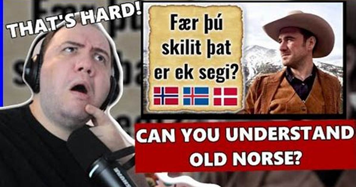 Can Icelandic Speakers Understand Norwegian?