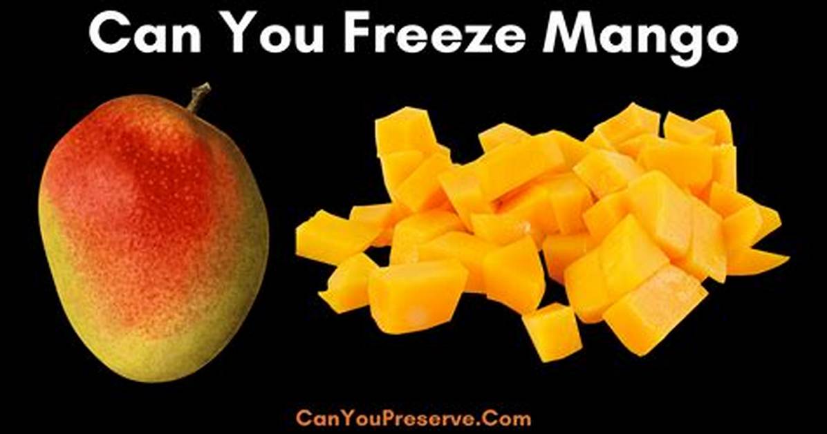 Can Mango Be Frozen?