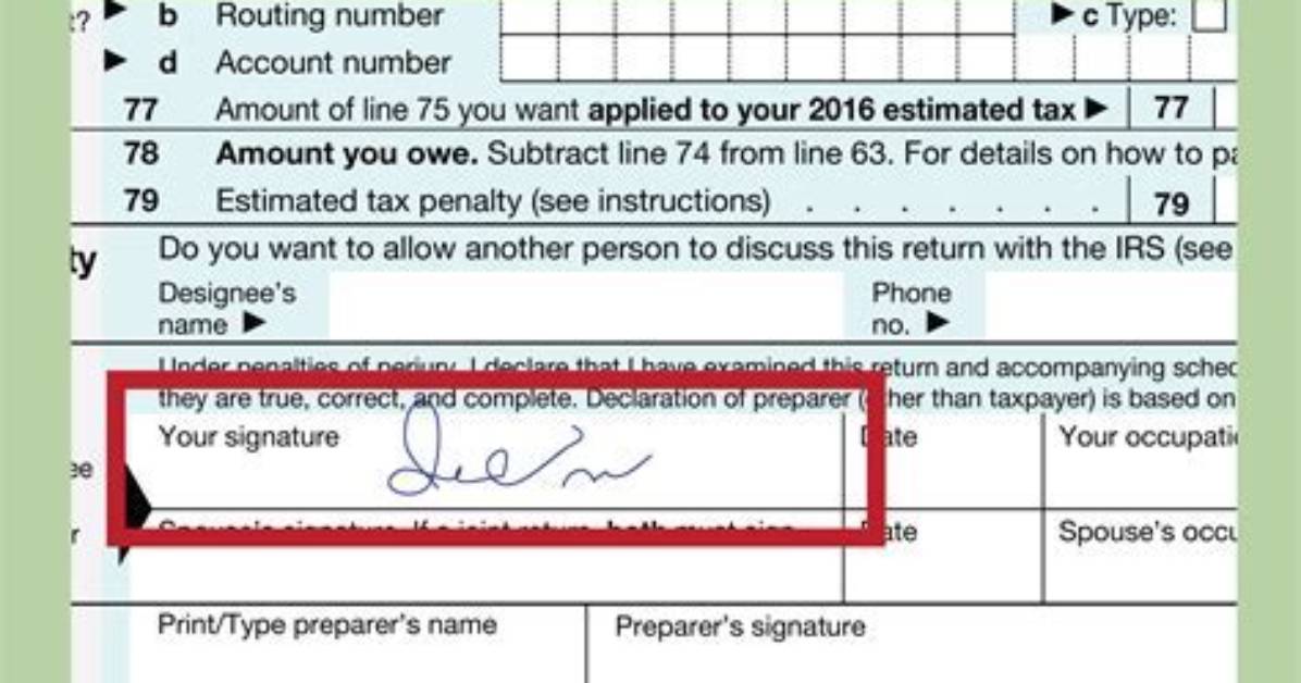 Can My Mom Sign My Tax Return?