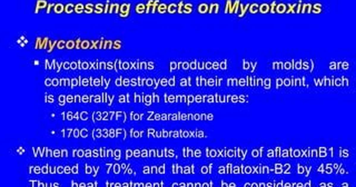 Can Mycotoxins Be Destroyed by Heat?