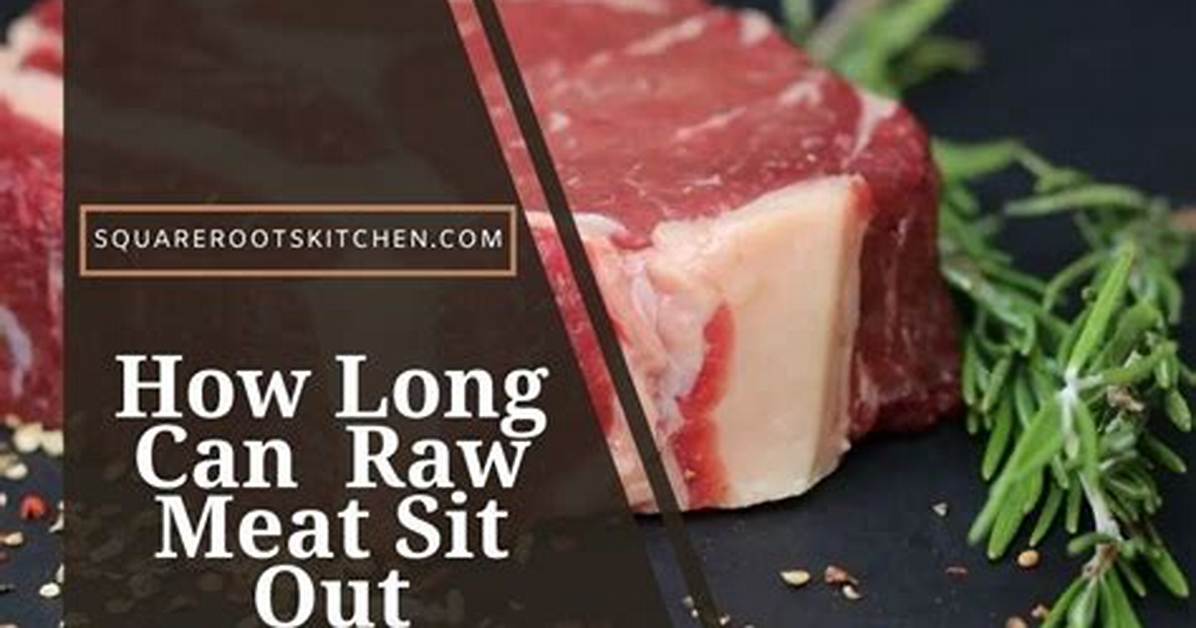 Can Raw Meat Sit out for 4 Hours?