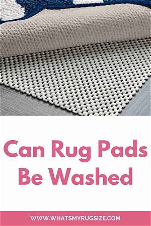 Can Rug Pads Be Washed?