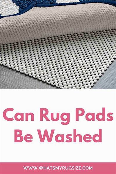 Can Rug Pads Be Washed?