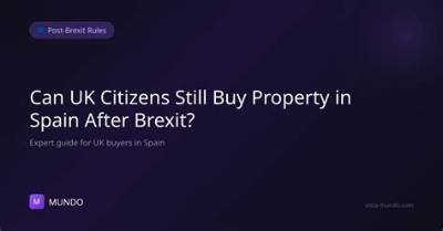 Can Uk Citizens Own Property in Spain?