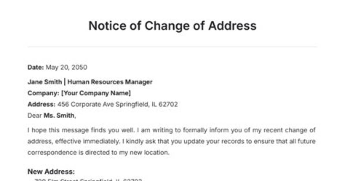 Can We Change Address After Applying for Pr?