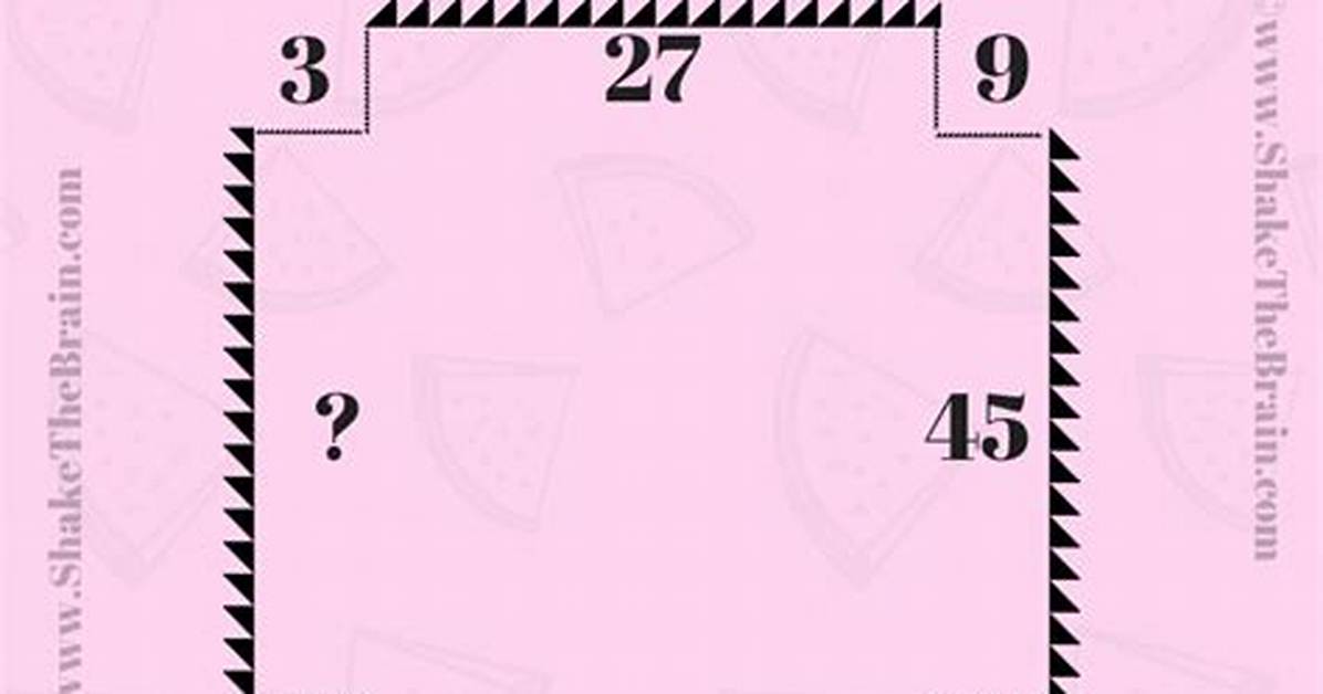 Can You Find the Missing Number Puzzle with Answer?