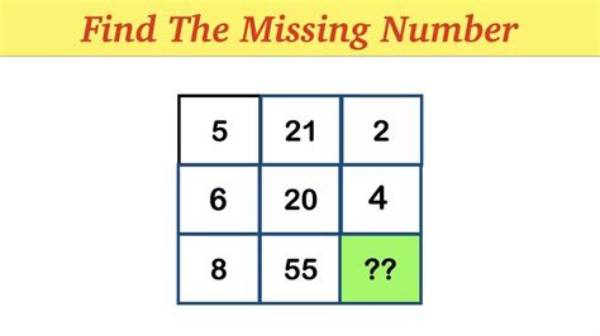 Can You Find the Missing Number Square?