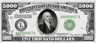 Can You Get a 5000 Dollar Bill from the Bank?