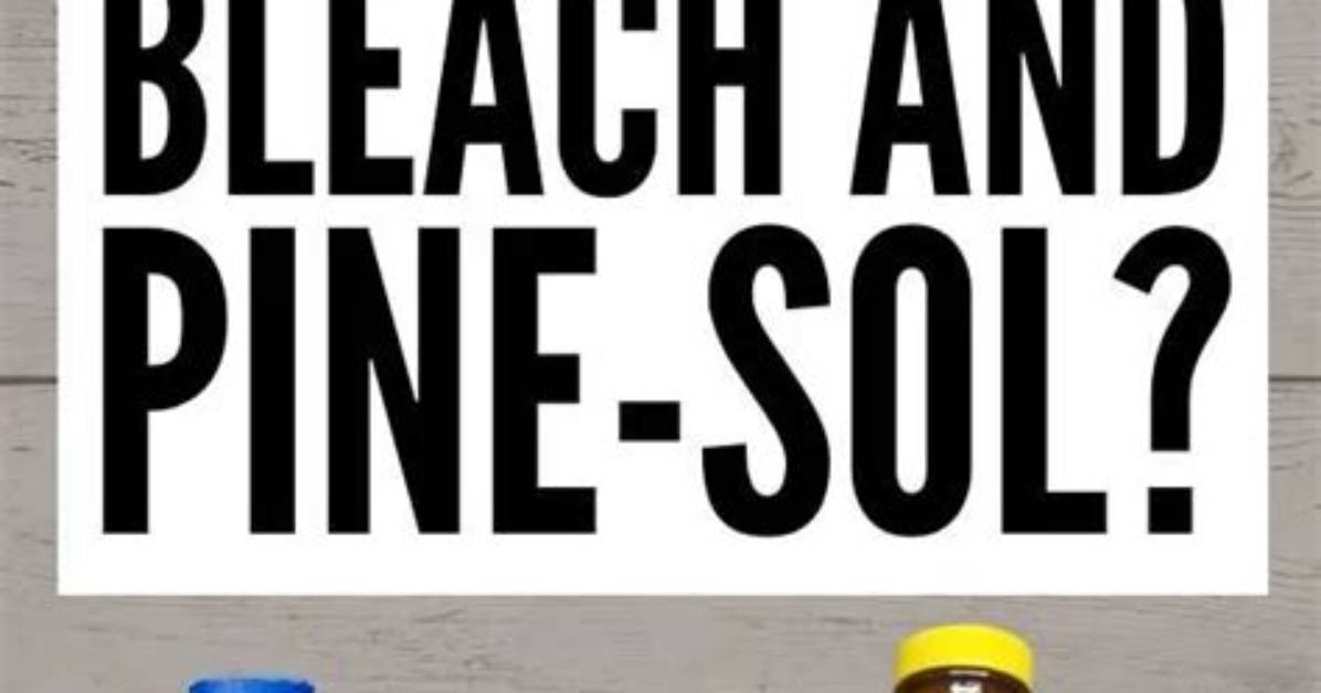 Can You Mix Pine Sol and Bleach?