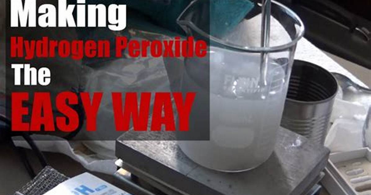 Can You Turn Water into Hydrogen Peroxide?