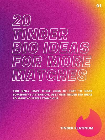 Catchy Bio for Tinder: Crafting the Perfect Introduction
