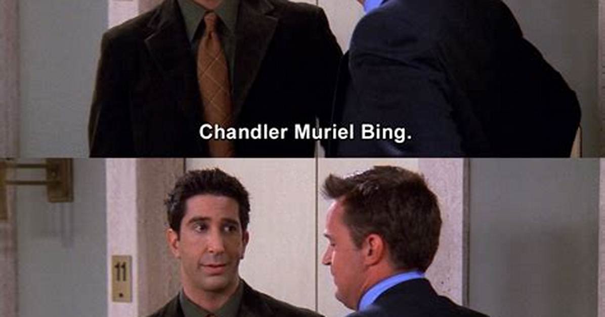 Chandler Muriel Bing: the Ultimate Guide to the Beloved "Friends" Character