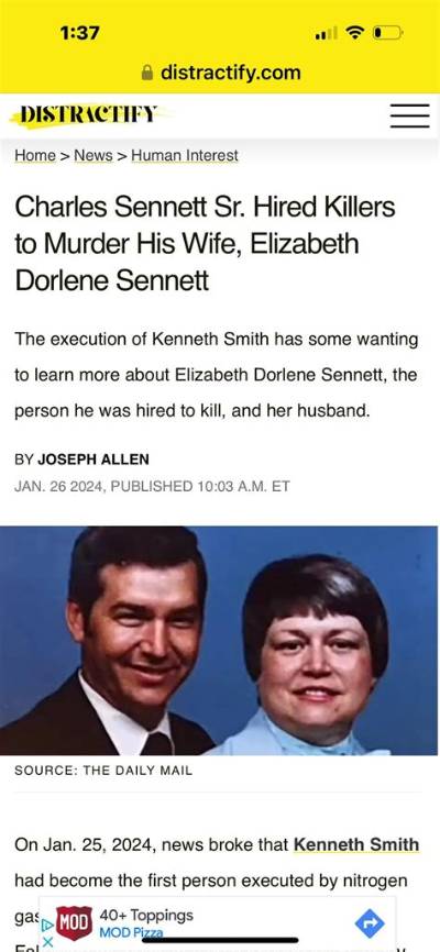 Charles Sennett American Monster Wikipedia: Man Killed His Wife Through Contract Killing