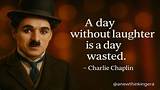 Charlie Chaplin: 'A Day Without Laughter Is a Day Wasted.'