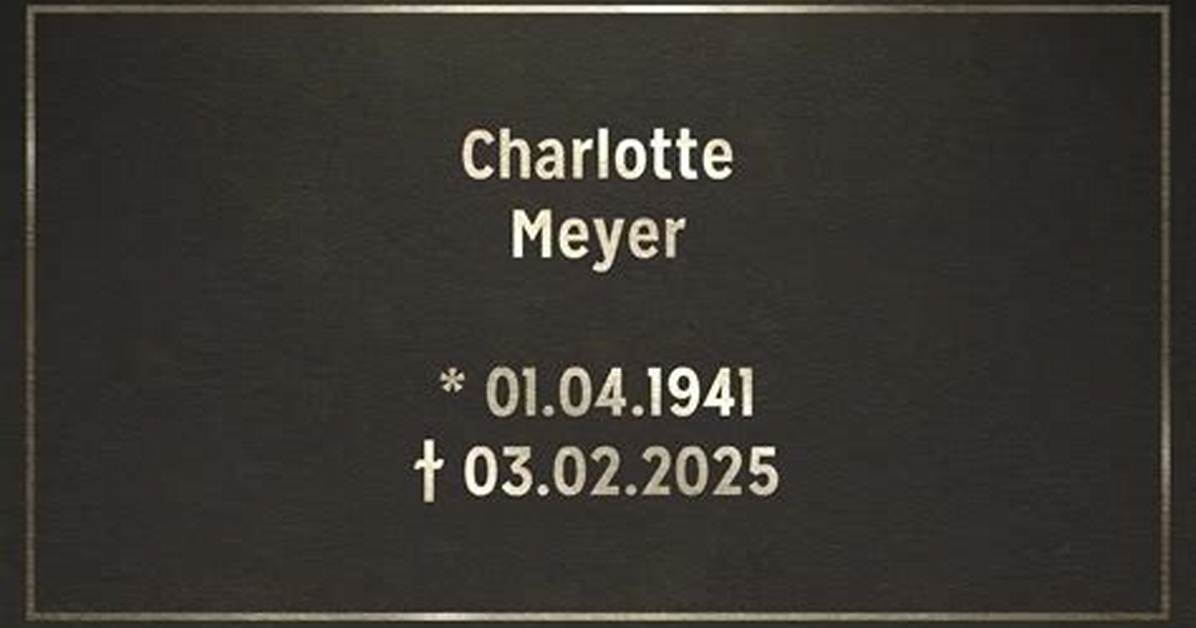 Charlotte Meyer Obituary: a Life Remembered