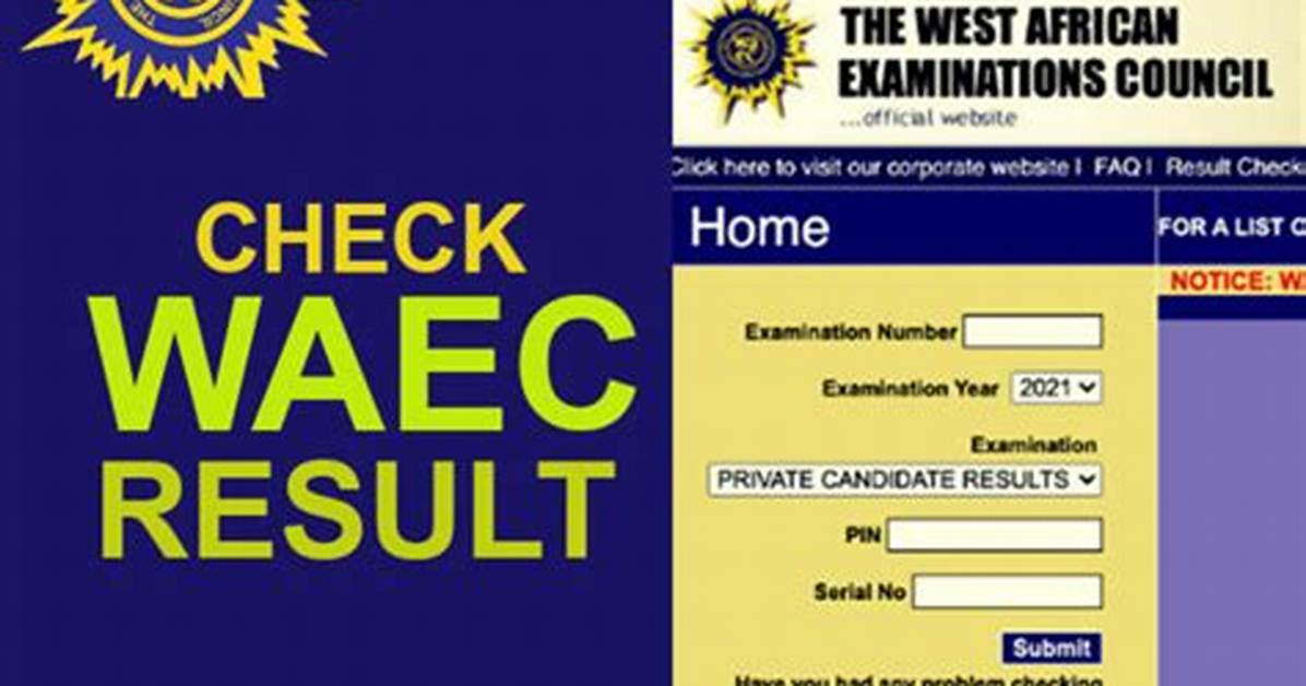 Checking of Waec Results