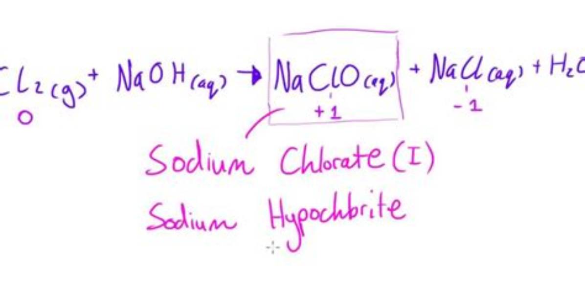 Chemical Reactions with Bleach