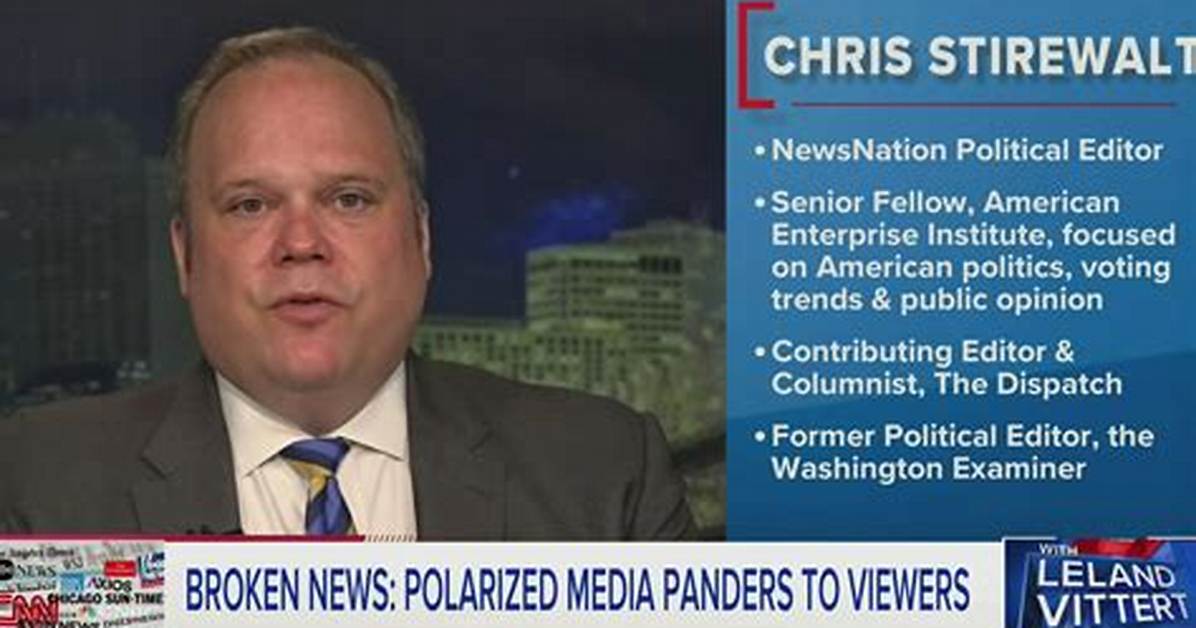 Chris Stirewalt New Job in the Dispatch Leaving Fox News a Star Witness in Jan 6