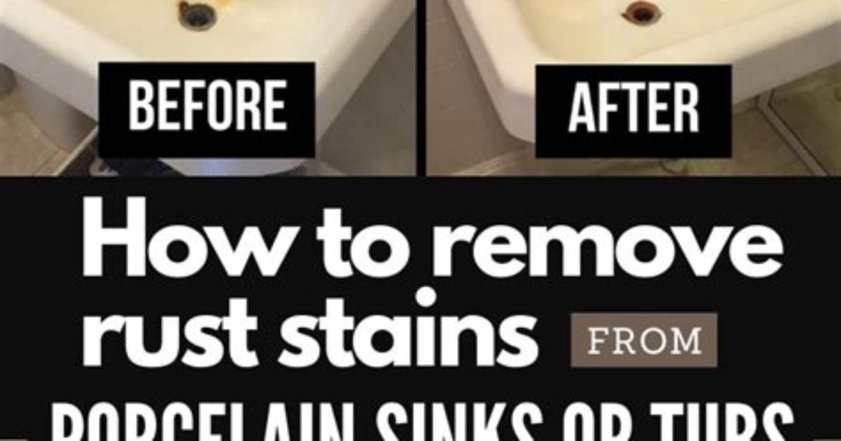 Cleaning Rust from Porcelain
