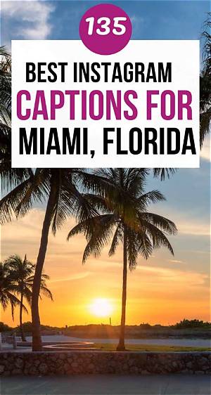 Clever Miami Instagram Captions: Stand out in the Sunshine State