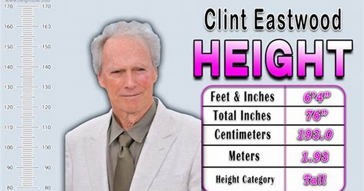 Clint Eastwood Real Height Unveiling the Iconic Legend S True