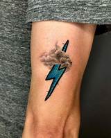 Cloud Lightning Bolt Tattoo: a Symbol of Power and Transformation