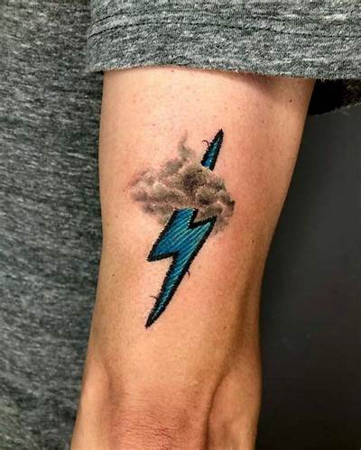 Cloud Lightning Bolt Tattoo: a Symbol of Power and Transformation
