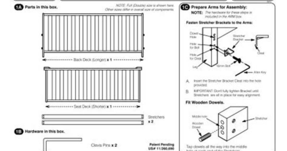 Coaster Futon Assembly Instructions