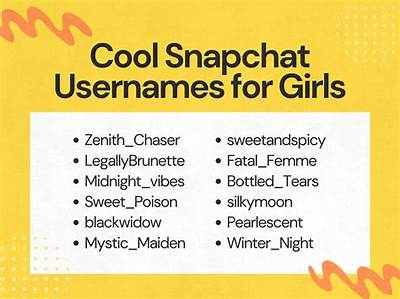 Cool Snap Names: the Ultimate Guide to Unique and Catchy Snap Names