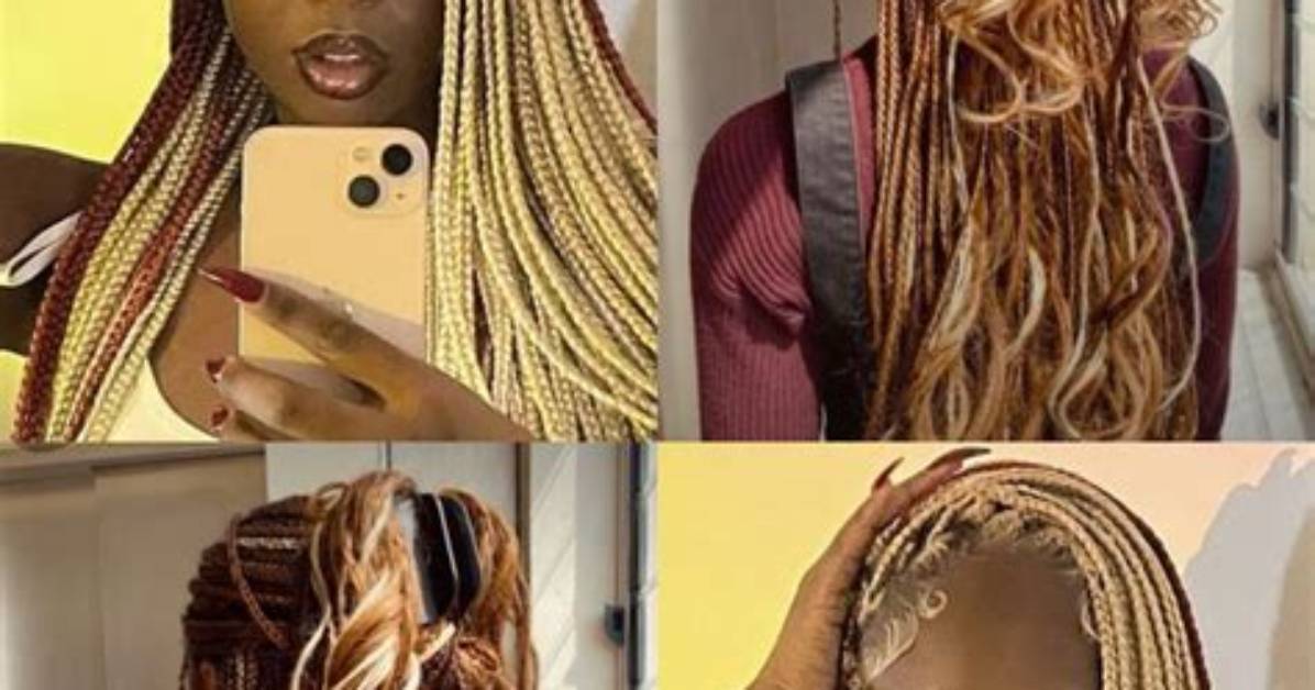 Copper and Blonde Braids: a Trendy Hair Style for Every Occasion