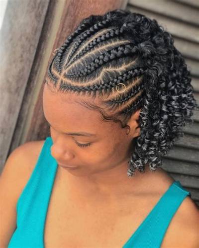 Cornrow Updo with Curls: a Trendy Hairstyle Guide