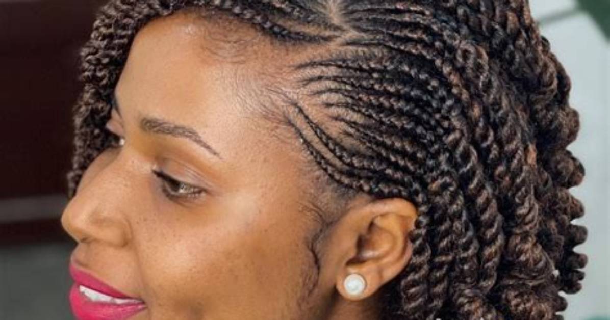 Cornrows on One Side: a Trendy Twist to Traditional Braids