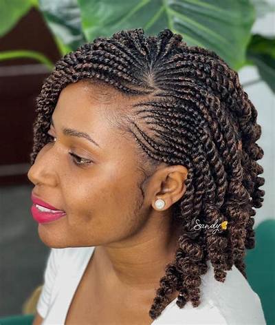 Cornrows on One Side: a Trendy Twist to Traditional Braids