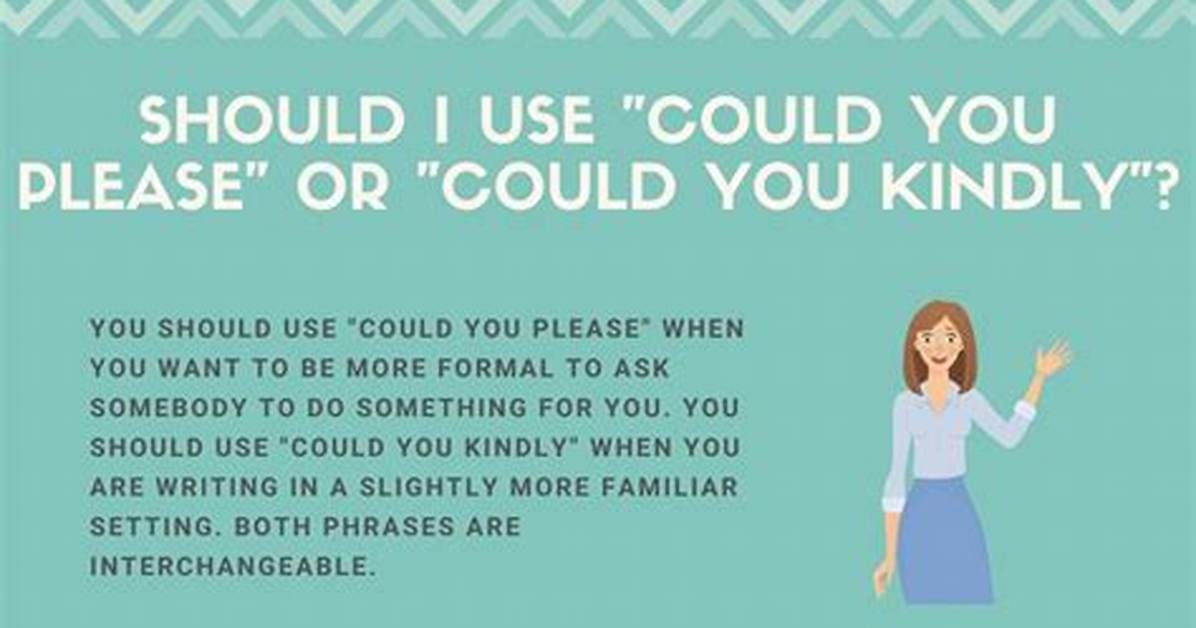 Could You Please or Could You Kindly?
