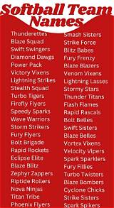 Creative and Fun Girly Softball Team Names to Inspire Your Squad