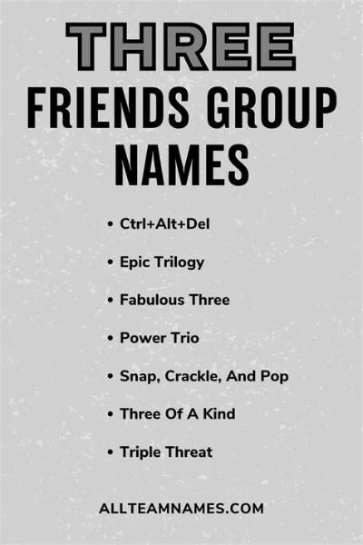Creative Group Name Ideas for Trio Bands