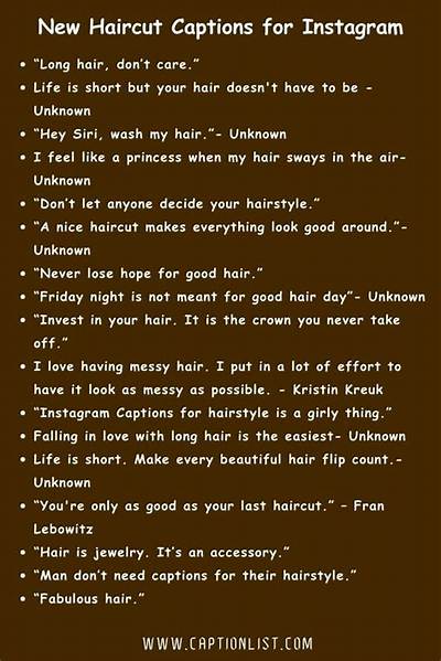Creative Haircut Captions to Elevate Your Social Media Game