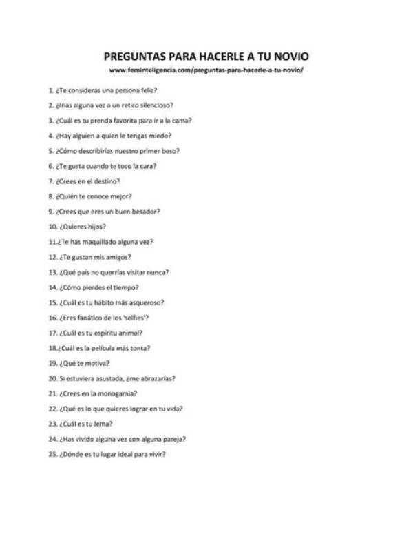 Cules Son 21 Preguntas Para Hacerle a Una Chica? Celebrity. Fm