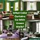 Curtains That Match with Green Walls