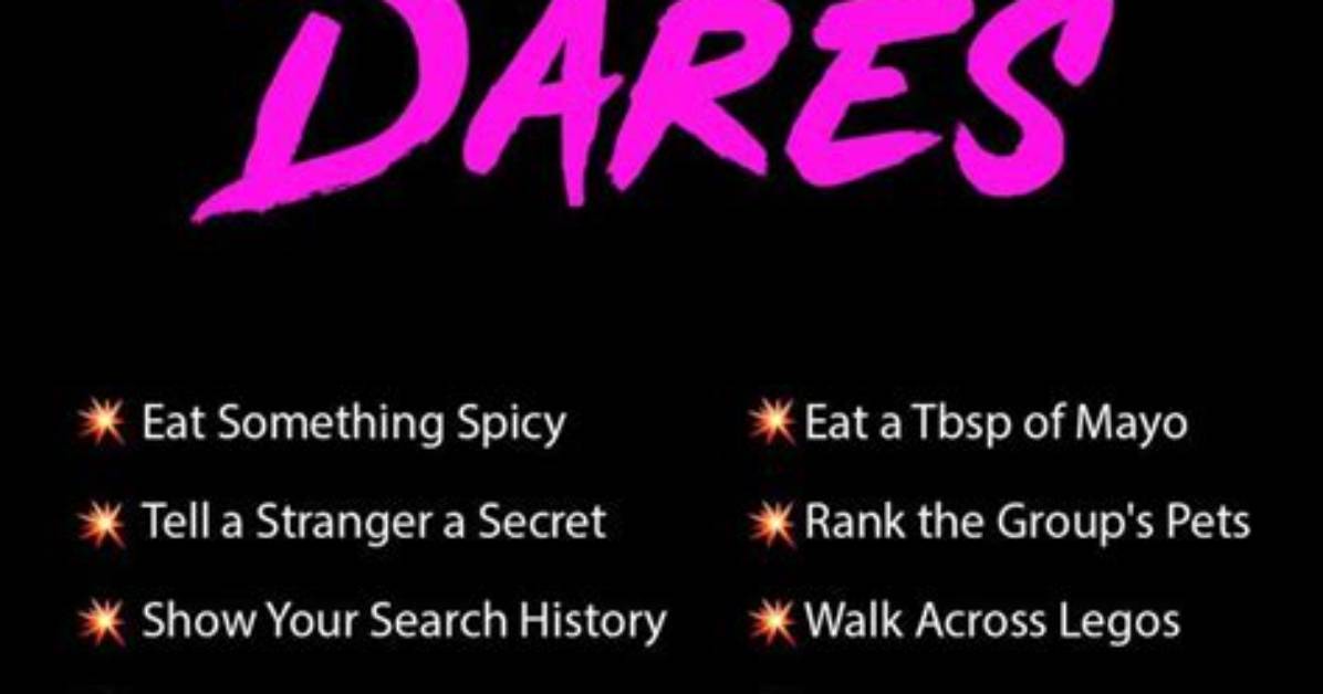 Dares for a Guy